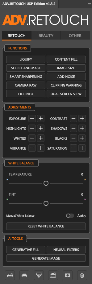 Retouch Tab